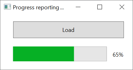 The progress reported in WPF with GemBox.Document