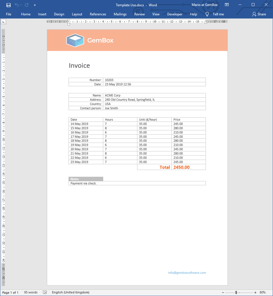 Edit And Save Word Template From C Vb Net Applications