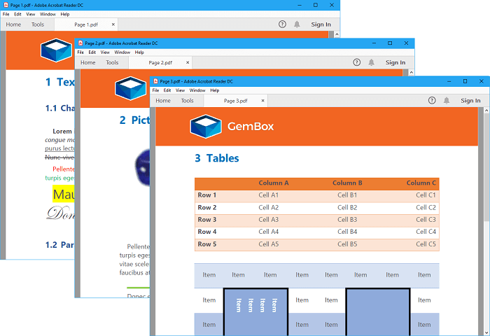 Word pages converted to separate PDF files in C# and VB.NET