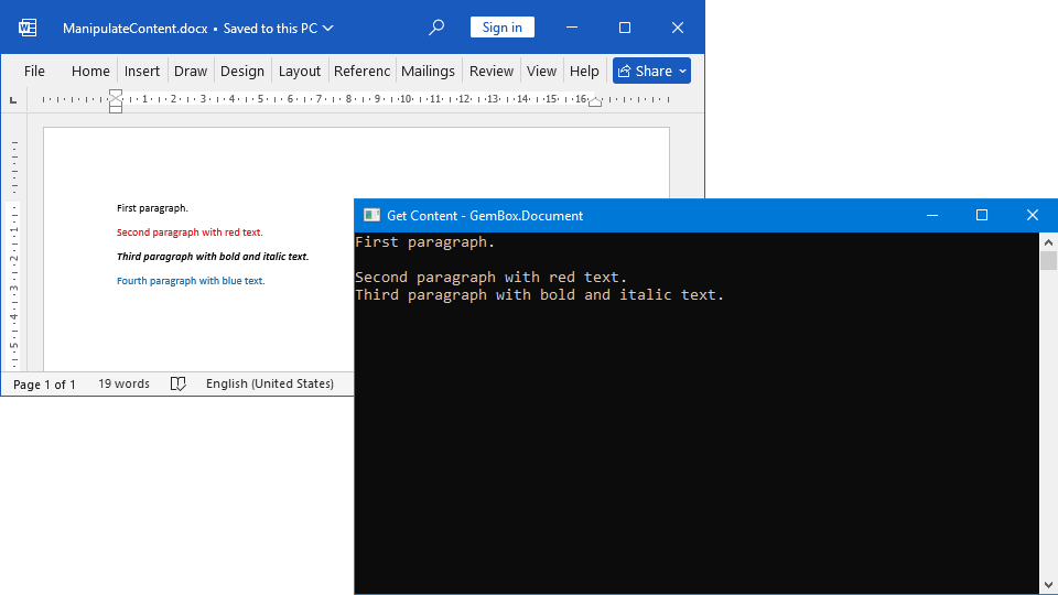 Get Content in Word Files Using C# and VB.NET