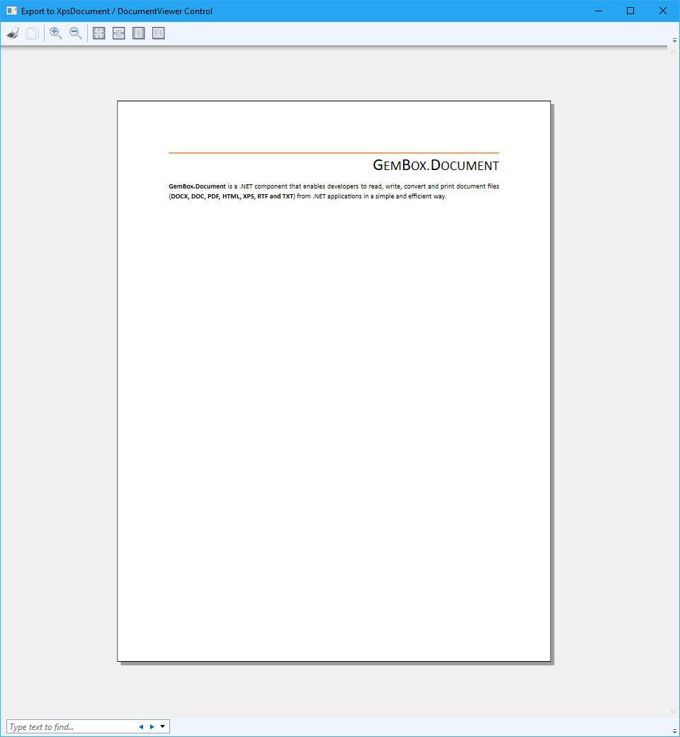 Screenshot of a converted Word file shown in WPF's DocumentViewer control Converted Word file shown in WPF's DocumentViewer control
