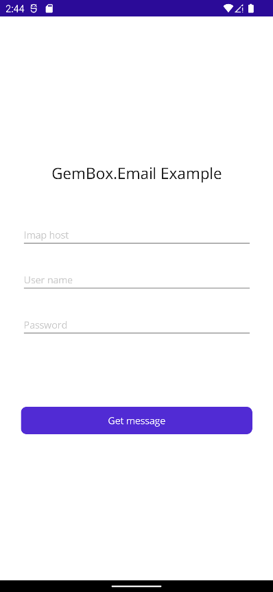 Get email message on a native Android mobile app with MAUI