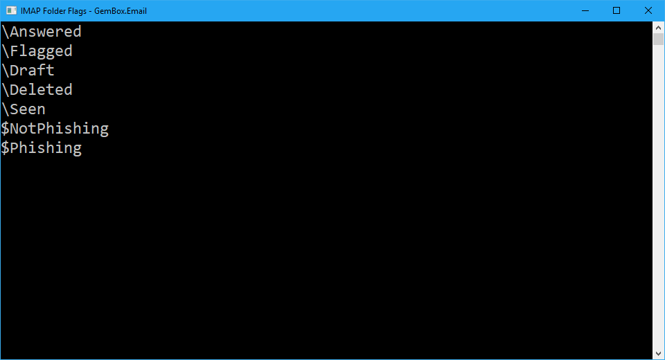 Folder flags with IMAP client in C# and VB.NET