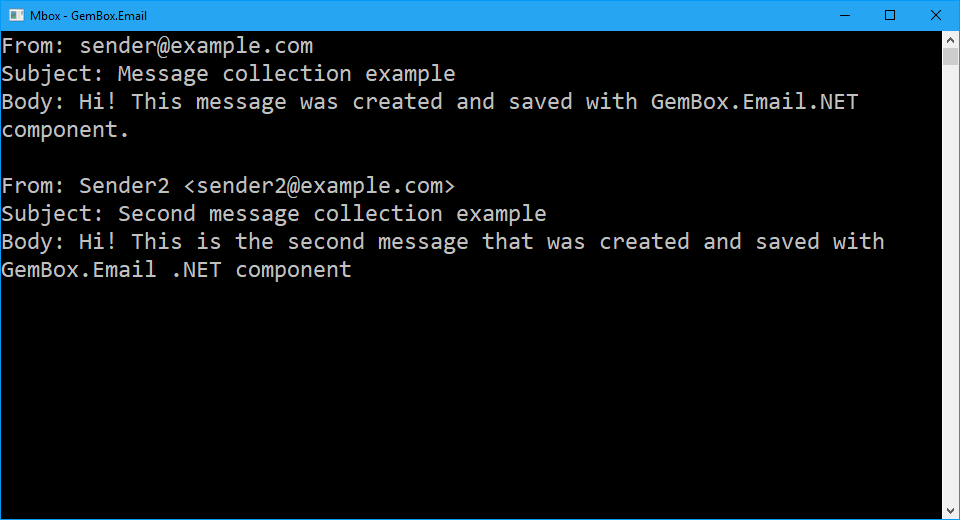 Load and Save an Mbox message collection from C# and VB.NET applications