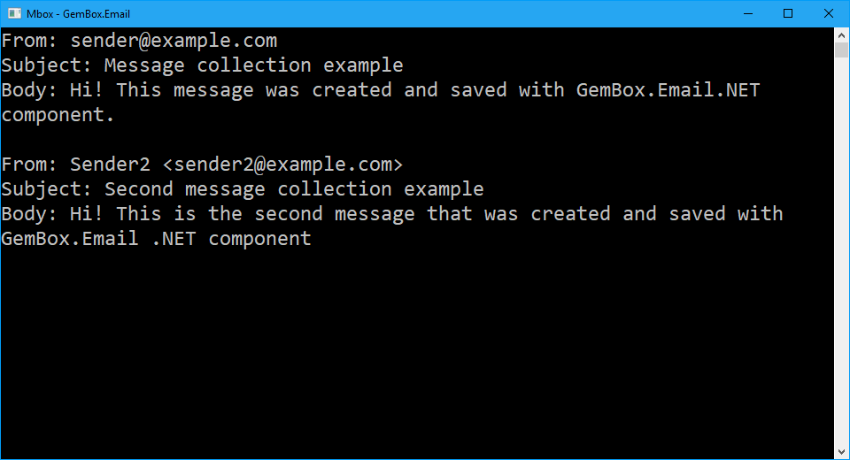 Listed emails from MBox Working with MBox files in C# and VB.NET