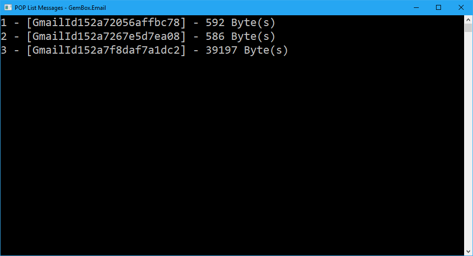 Listing messages with POP client in C# and VB.NET