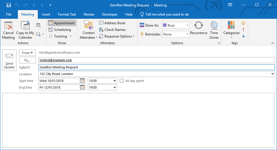 Creating and saving a Calendar in C# and VB.NET