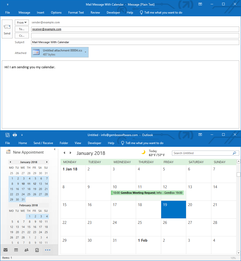 Email with Calendar Adding a Calendar to Email in C# and VB.NET