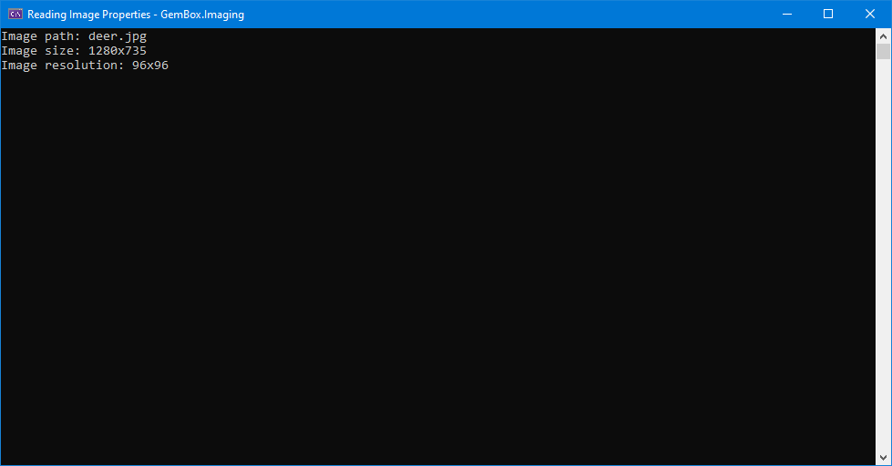 Extracted information from image Reading image information in C# and VB.NET