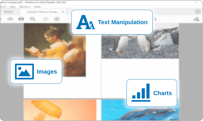 GemBox.Pdf enables extraction of images and text from PDFs programatically in C# and VB.NET.