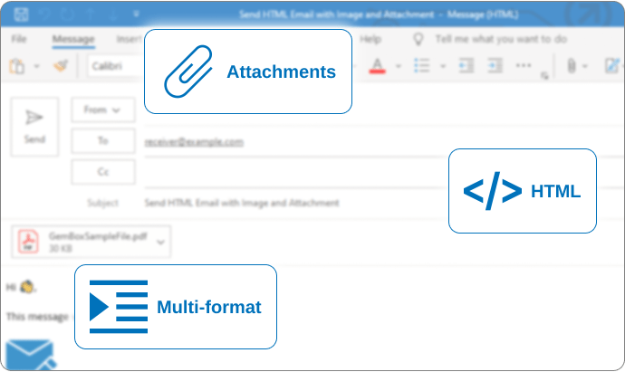 GemBox.Email enables programmatic creation and customization of email messages in C# and VB.NET.