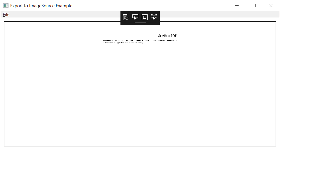 PDF page exported to ImageSource with GemBox.Pdf