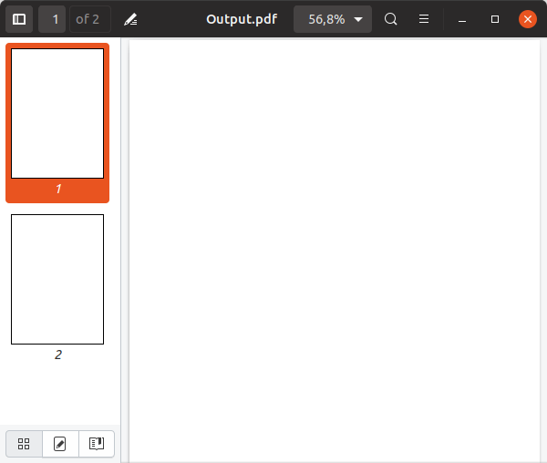 Generated PDF document from .NET Core application running on Linux (Ubuntu)