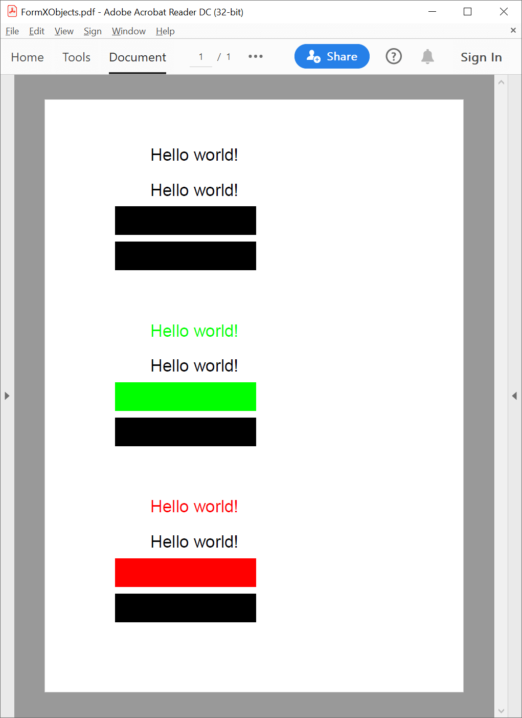 Screenshot of PDF form XObject created with GemBox.Pdf library PDF form XObject created with GemBox.Pdf C#/VB.NET library