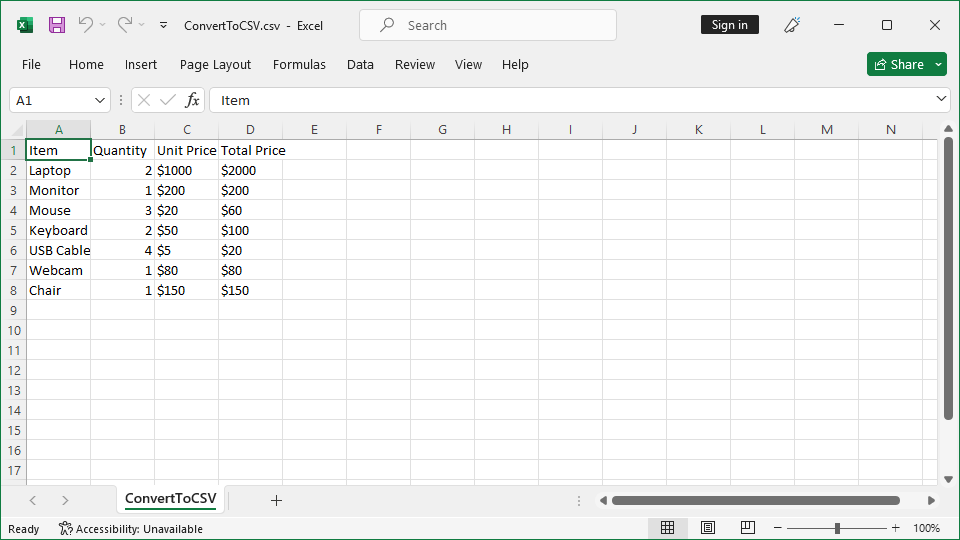 Content migrated from PDF to CSV