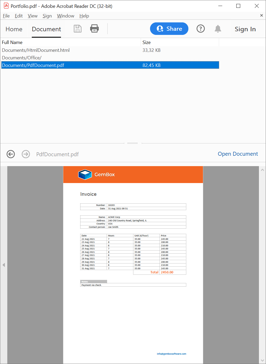 Create PDF Portfolios from C# / VB.NET applications