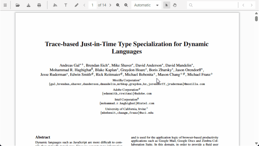 Demonstration of digitally signing a PDF document