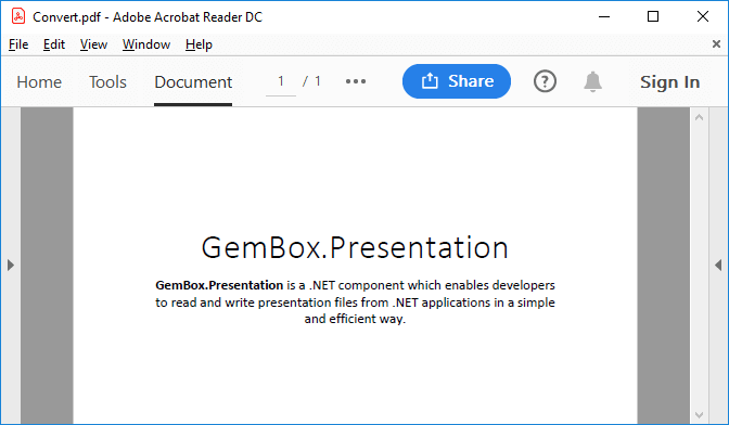 PDF converted from PowerPoint file with GemBox.Presentation