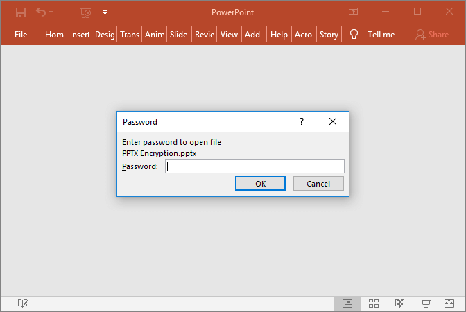 Screenshot of PPTX encryption set with GemBox.Presentation PPTX encryption set with GemBox.Presentation
