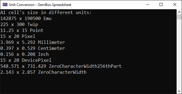 Unit Conversion in Excel files using C# and VB.NET