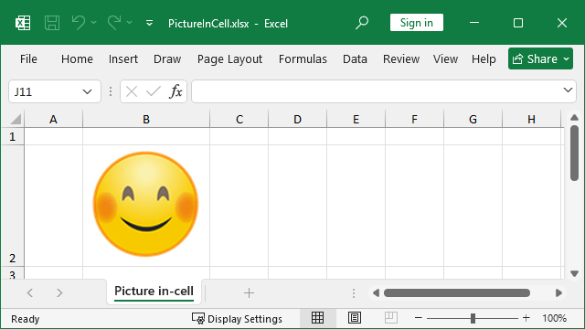 Adding images into individual Excel cells with C# and VB.NET