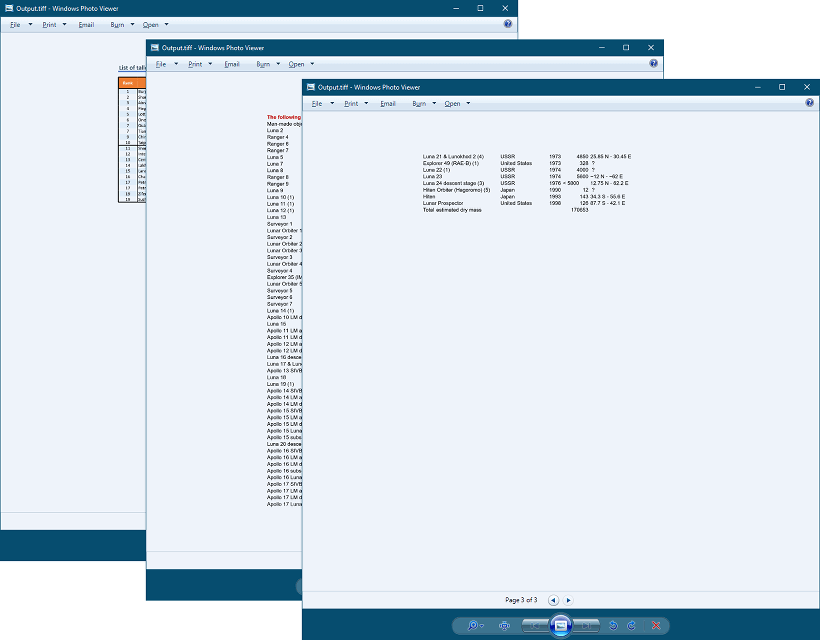TIFF frames from converted Excel file using C# and VB.NET