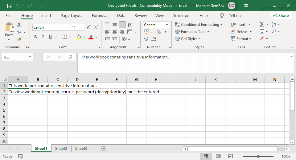 Decrypting Excel file of XLS format in C# and VB.NET