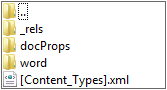 DOCX document structure